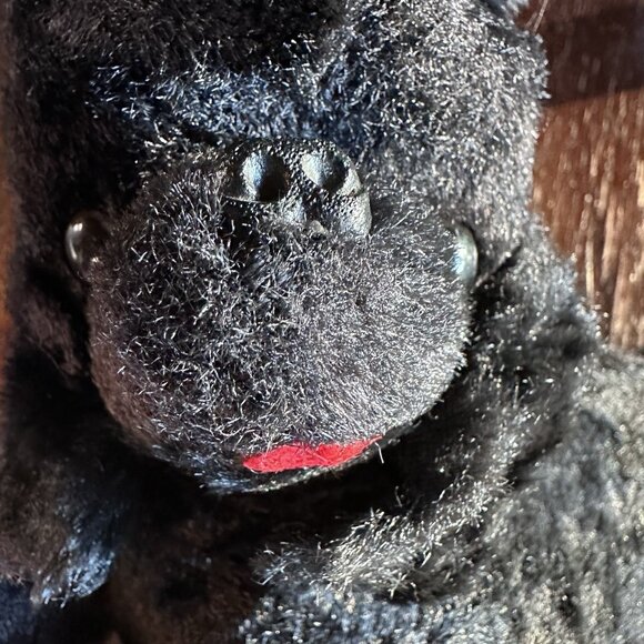 Vintage RADIO SHACK Black Furry Poodle Transistor AM Radio 9V Not Working Parts - Picture 5 of 10